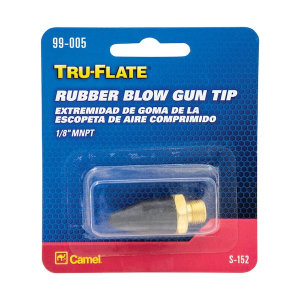Tru-Flate Tru-Flate Brass Air Blow Gun Rubber Tip 1/8 in. 99005 - main